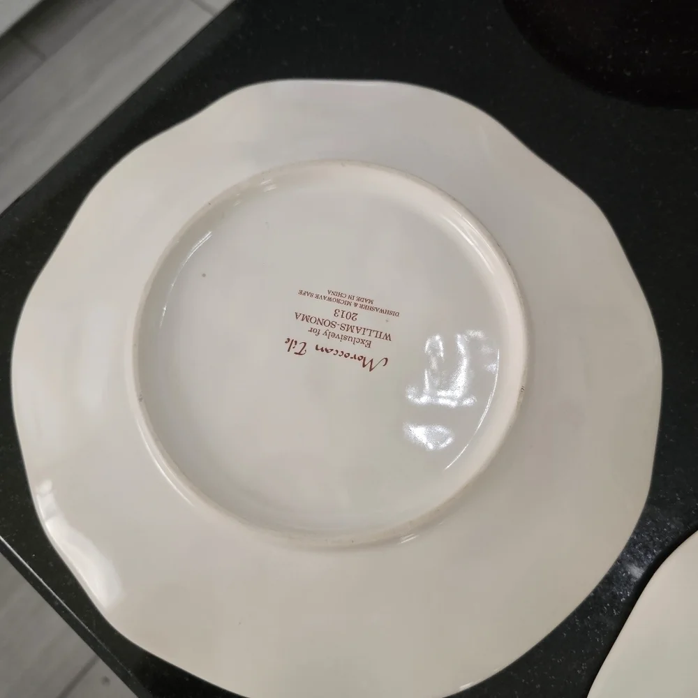 William Sonoma Moroccan Tile Salad Plates
